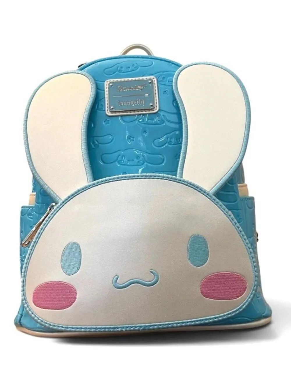 Loungefly Sanrio Cinnamoroll Moveable Ears Mini Backpack Blue White Shimmer NWT